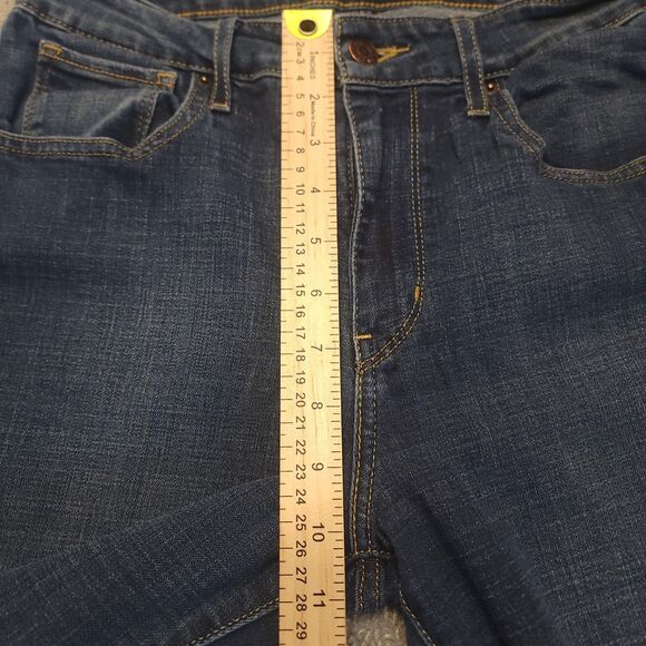 Levi’s 721 High Rise Skinny Jeans Womens 28x28 (Fits 28x27) Blue Stretch Denim - Picture 8 of 12